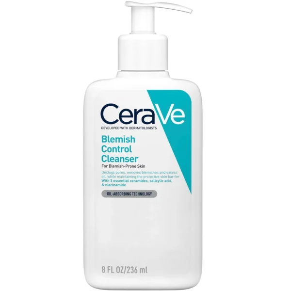 Blemish Control Face Cleanser with 2% Salicylic Acid & Niacinamide for Blemish-Prone Skin 236ml