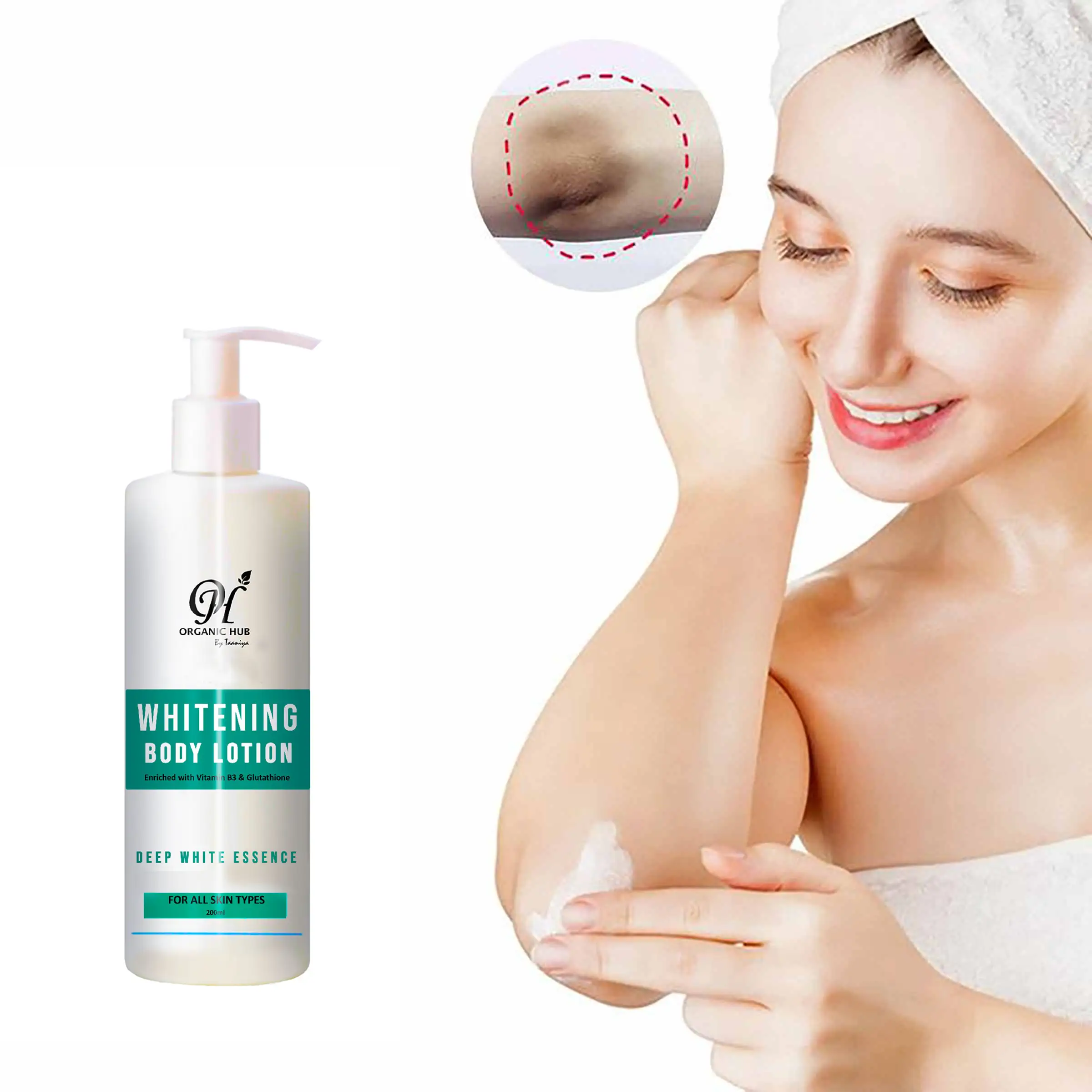 Organic Hub Full Body Whitening Lotion in Pakistan